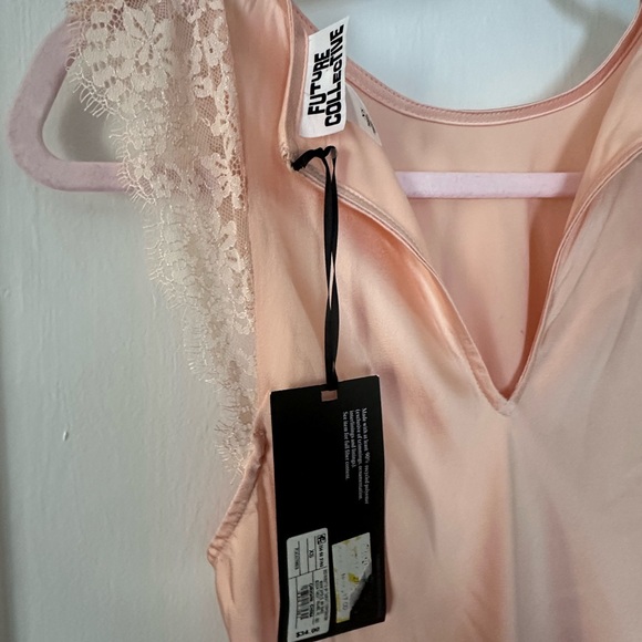 Elegant Peach Maxi Dress - Picture 6 of 6